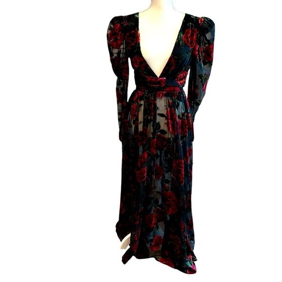 Rachel Parcell Burnout Velvet Dress Size 0 - Picture 6 of 10